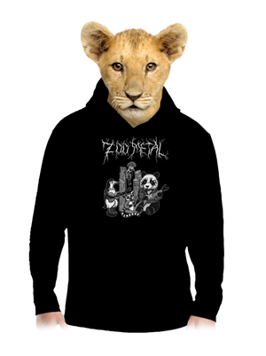 ZOO metal detská mikina klokanka Black
