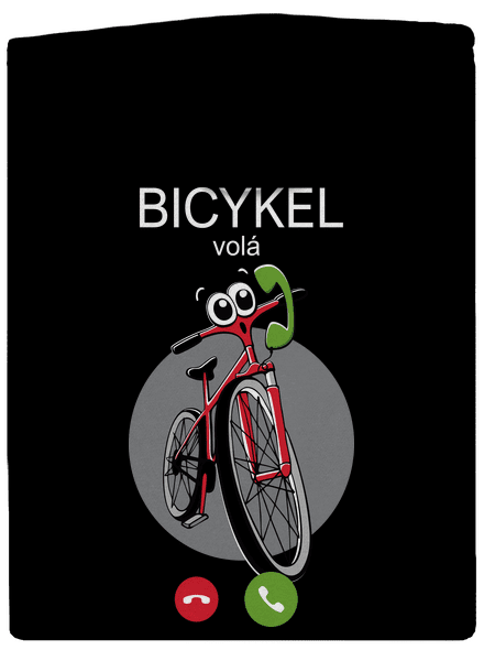 Bicykel volá dámska mikina na zips Black