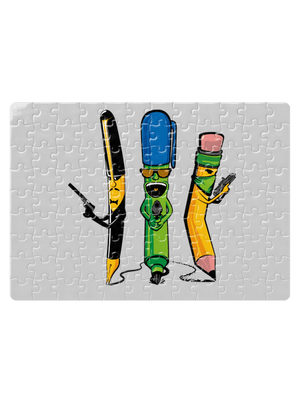 Písací gang puzzle White