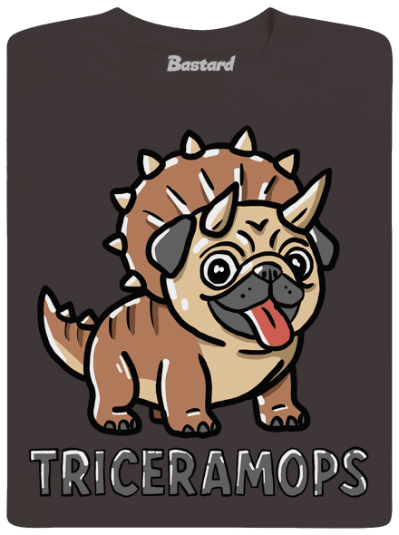 Triceramops pánske dlhý rukáv Bear Brown
