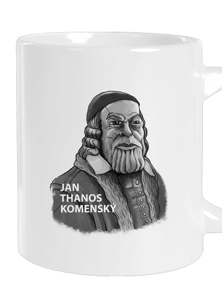 Jan Thanos Komenský veľký hrnček White