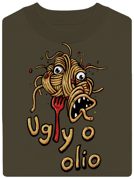Ugly o olio unisex mikina bez kapucne Urban Khaki