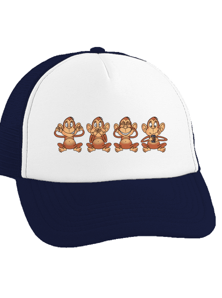 Opička s mobilom šiltovka truckerka French Navy cap