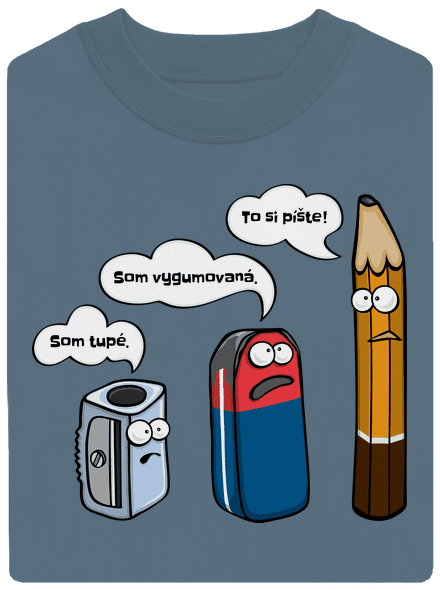 To si pište unisex mikina bez kapucne Nordic Blue