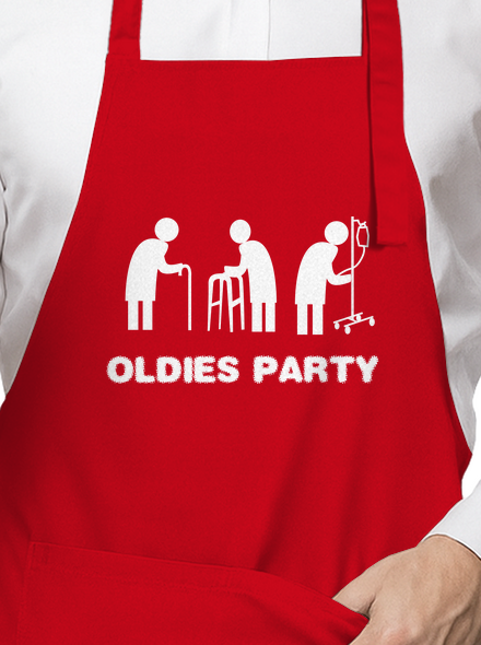 Oldies party zástera Red