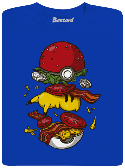 Pokémon burger pánske tričko Royal Blue