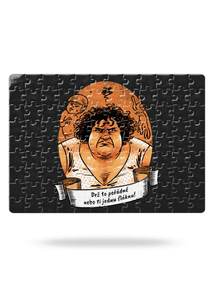 B14: Slunce seno jahody puzzle White