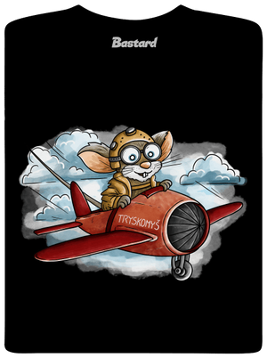 Tryskomyš detské tričko Black