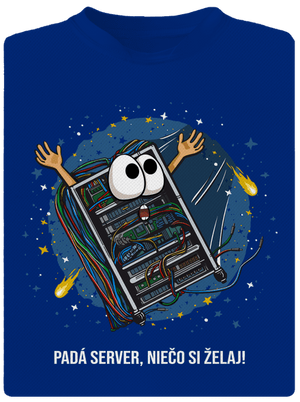 Padá server pánske športové tričko Royal Blue Mal