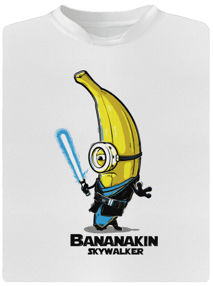 Bananakin Skywalker pánske športové tričko White