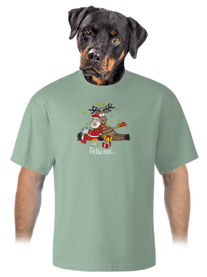 Tichá noc unisex tričko oversized Sage