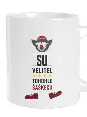 Velitel šaškecu veľký hrnček White