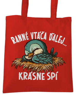Ranné vtáča spí taška Bright Red