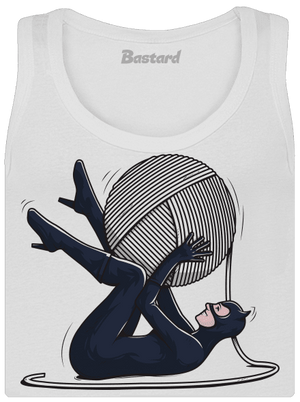 Catwoman dámske tielko klasické White