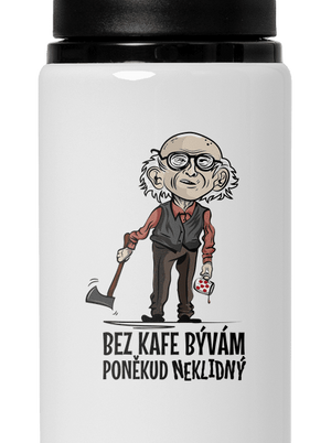 Neklidný bez kafe flaša na vodu White