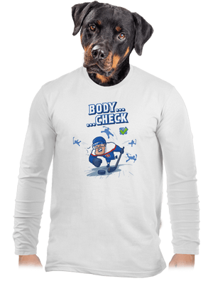 Body check pánske dlhý rukáv White