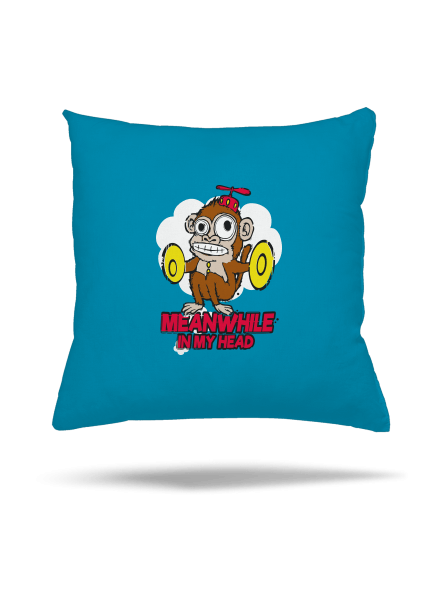 Monkey in my head vankúš Blue Turquoise