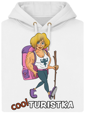 Cool turista unisex mikina premium Snowwhite