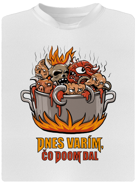 Čo Doom dal pánske športové tričko White