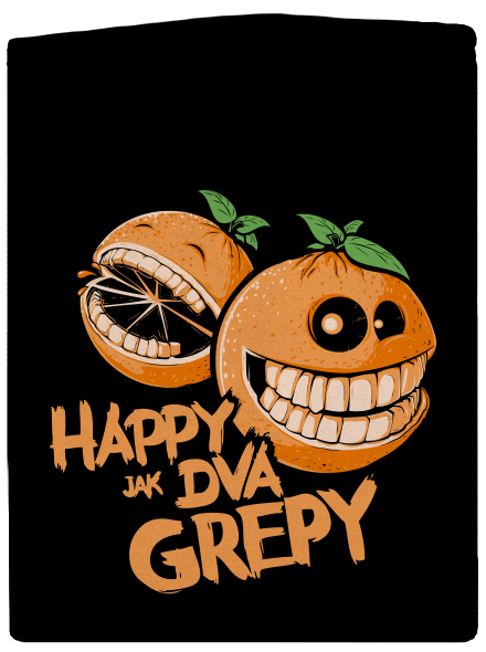 Happy grepy dámska mikina na zips Black