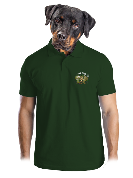 Carp Team pánska polokošeľa Bottle Green Mal