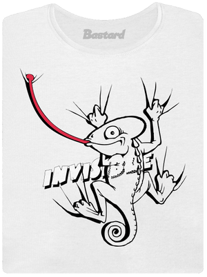 Invisible chameleon dámske tričko s lemom White