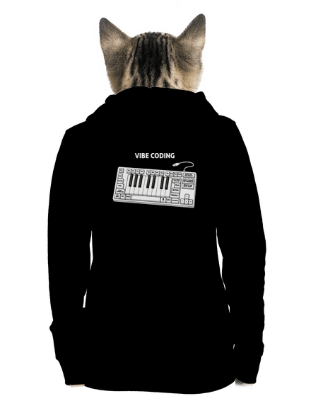 Vibe coding dámska mikina na zips Black