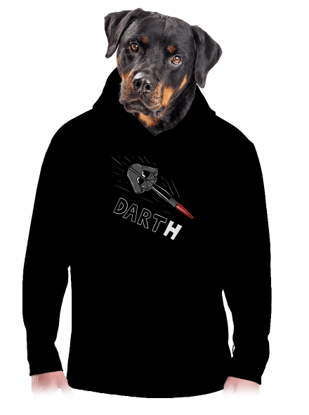 Dart(h) pánska mikina klokanka Black