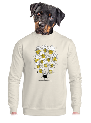 unisex mikina bez kapucne