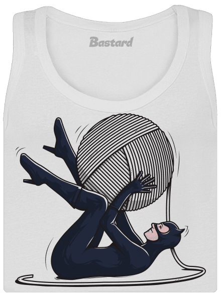 Catwoman dámske tielko klasické White