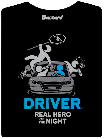 Driver dámske tričko Black