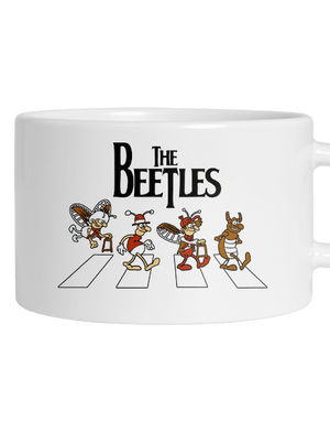 Beatles hrnček makronka White