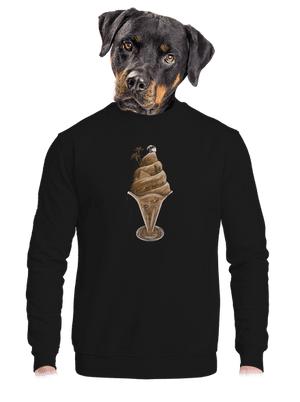 unisex mikina bez kapucne