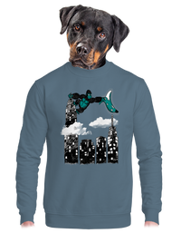 unisex mikina bez kapucne