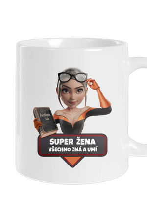 Super mama klasický hrnček White