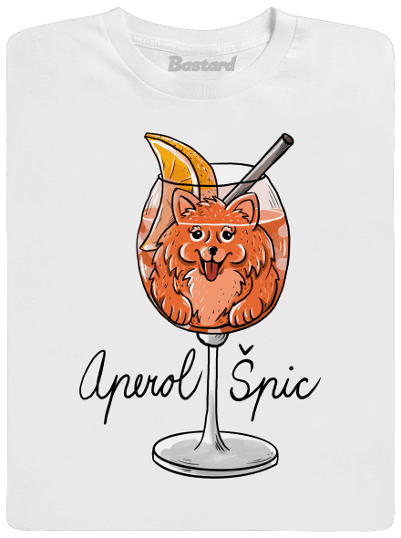 Aperol Špic pánske dlhý rukáv White