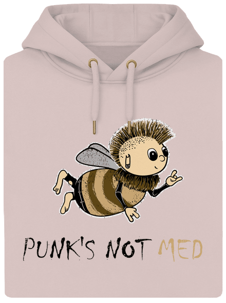 Punks Not Med unisex mikina premium Rose Chalk