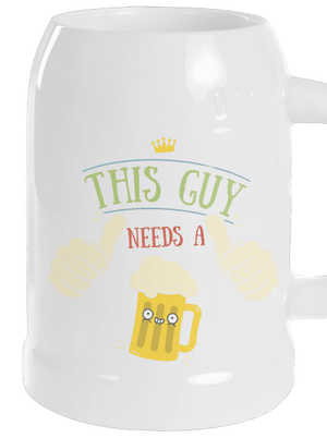 This guy needs a beer polliter White