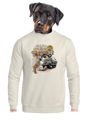 unisex mikina bez kapucne