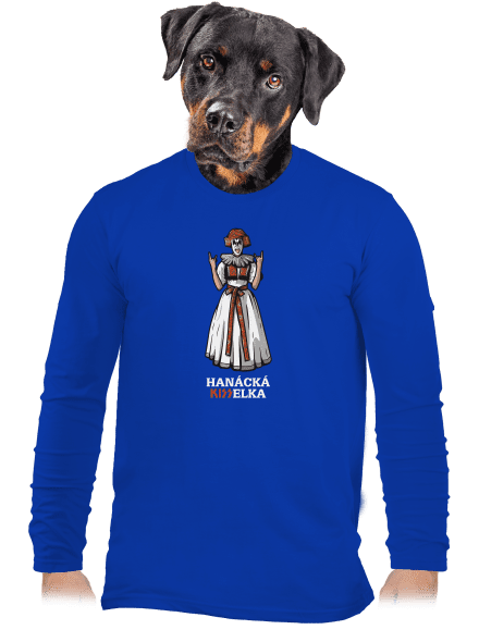 Hanácká Kisselka pánske dlhý rukáv Royal Blue