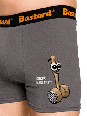 Chceš naklepať? boxerky Gray Melange