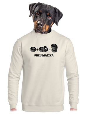 unisex mikina bez kapucne