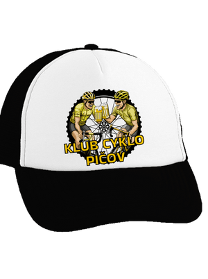 Klub cyklo pičov šiltovka truckerka Black cap