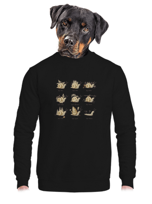 unisex mikina bez kapucne