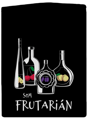 Frutarián pánska mikina na zips Black