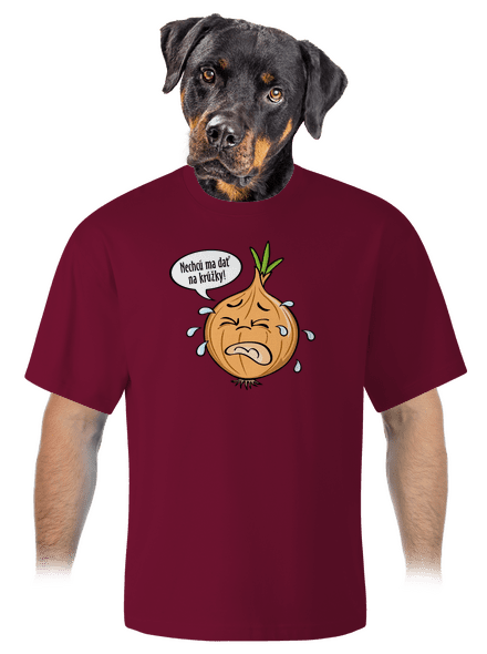 Cibuľa na krúžky unisex tričko oversized Garnet