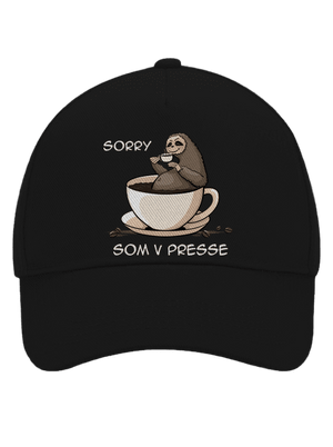 V presse šiltovka baseballka Black