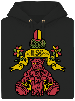 Guľové eso unisex mikina premium Dark Black