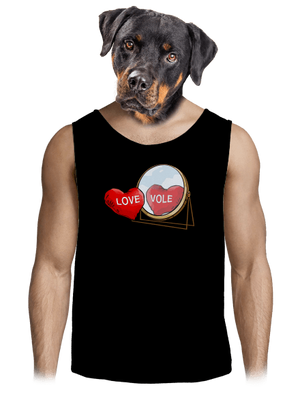 Love vole pánske tielko Black