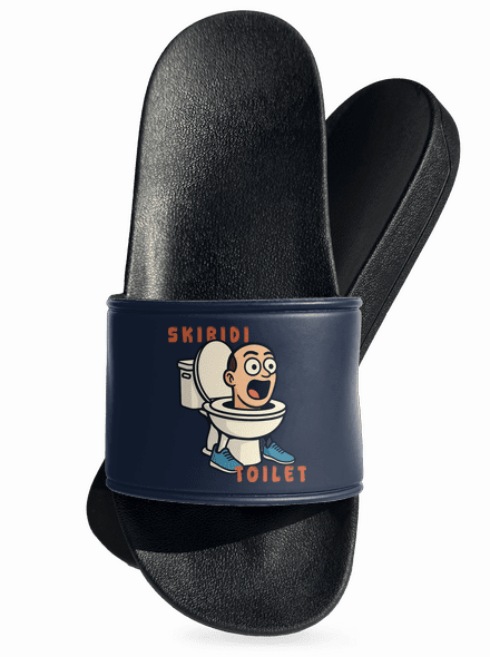 Skibidi Toilet šľapky Navy